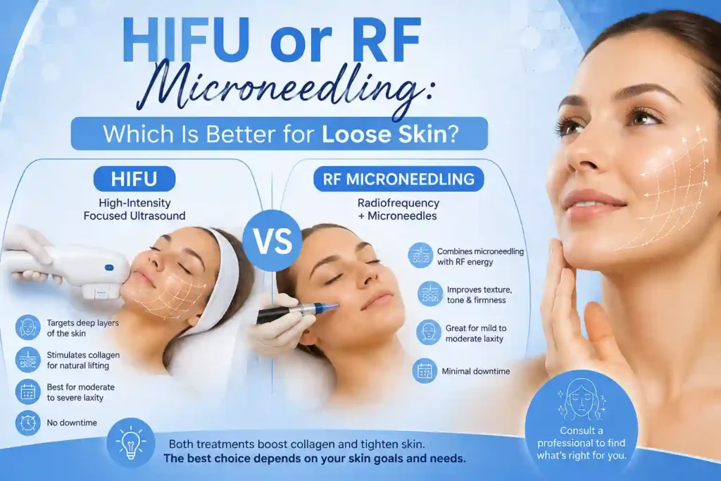 Lost the Weight but Not the Loose Skin? What You Should Know 2 HIFU or RF Microneedling: Which Is Better for Loose Skin Buckhurst Hill?